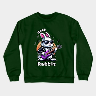 Rabbit Rock N Roll Crewneck Sweatshirt